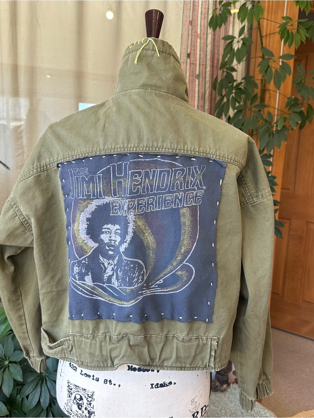 Zara Jimi Hendrix T-Shirt Military Jacket